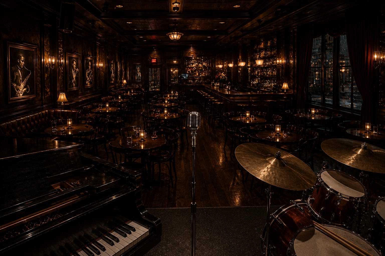 Stage inside Club Noir