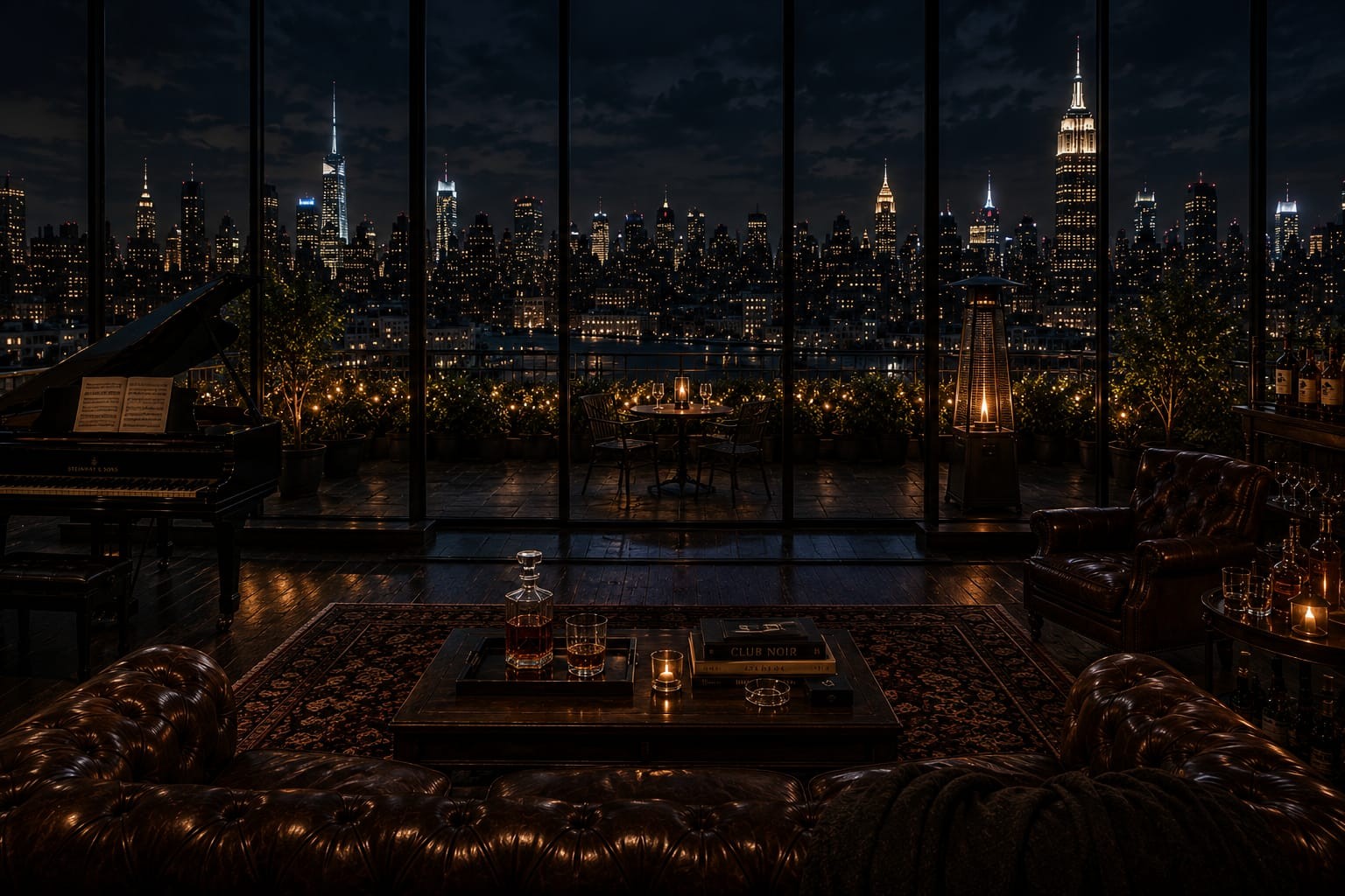 Living room inside Vincent Noirel's loft