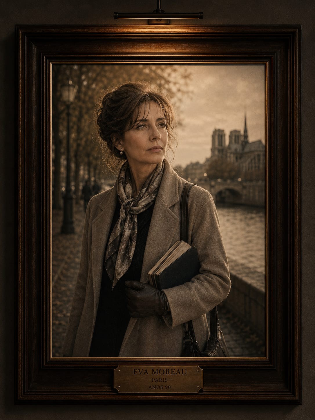 Framed family photograph of Eva Moreau Noirel